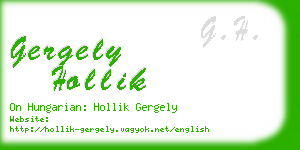gergely hollik business card